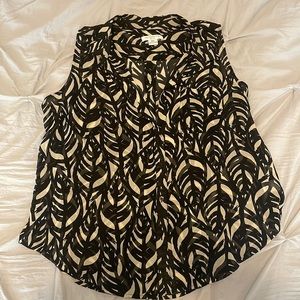 Liz Claiborne Button Up Top- Size Petite XL